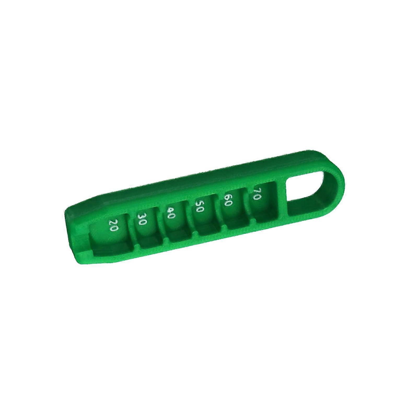 Tee Height Measuring Device, Precise Ball Height, Plastic Adjustable Tee Height, EasytoUse Positioner, Green