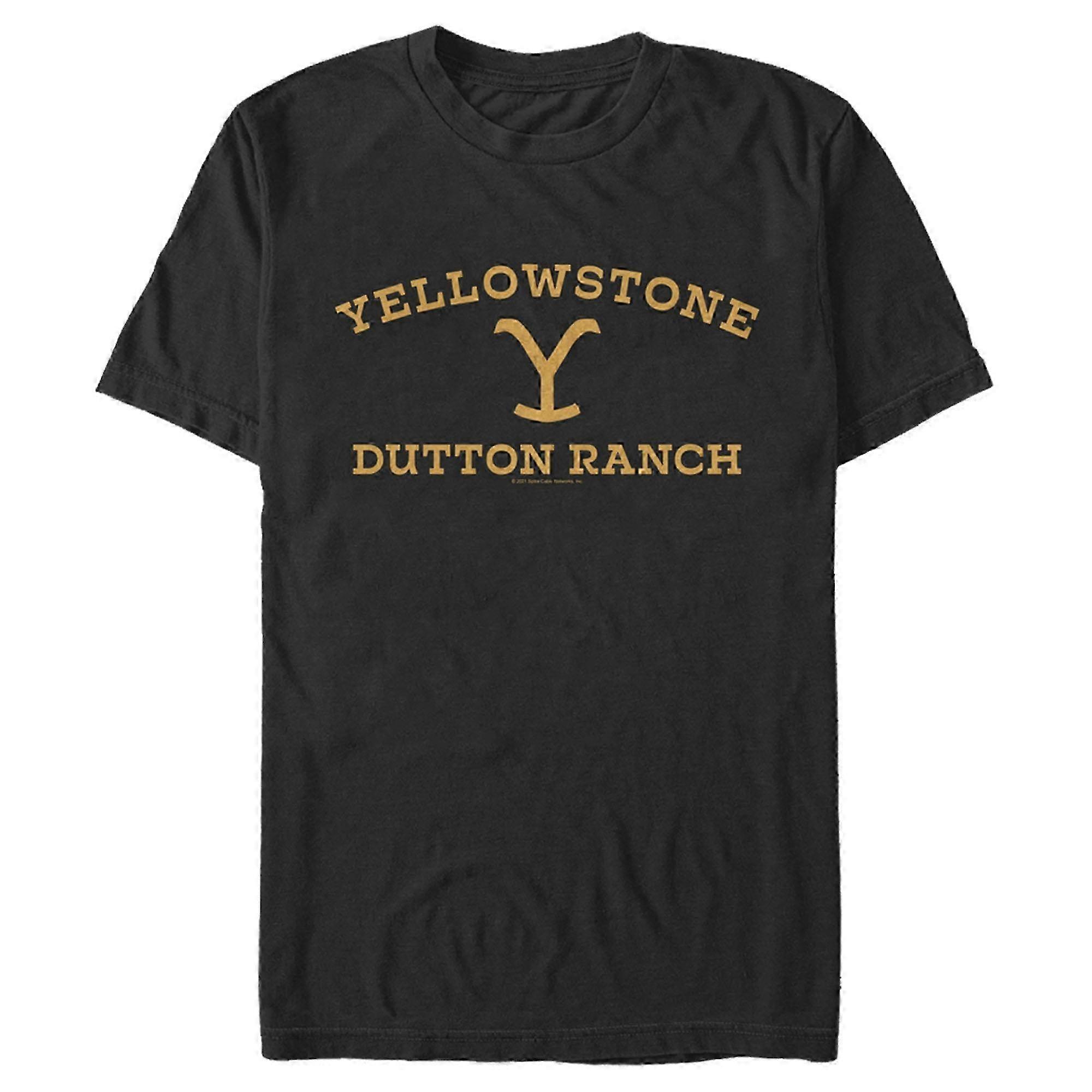 Men's Graphic Tee Black Large for Dutton Ranch Style