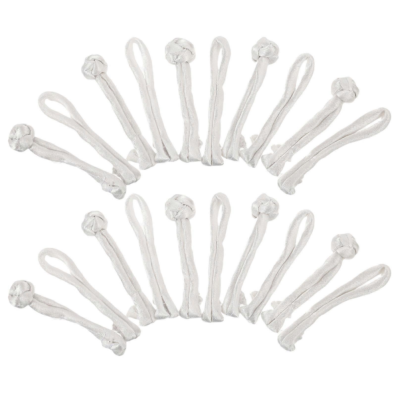 20 Pairs Chinese Suit Buttons for Cheongsam Knot Loop Fasteners