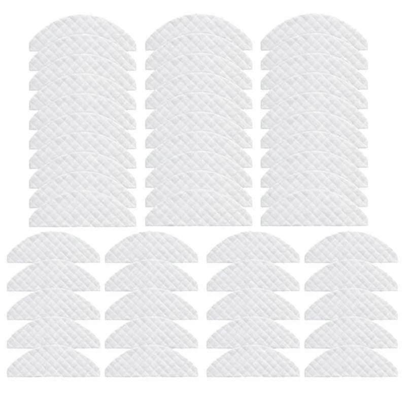 50pcs Disposable Mop Cloth Wipes Accessories for Compatible Sweeping Robots