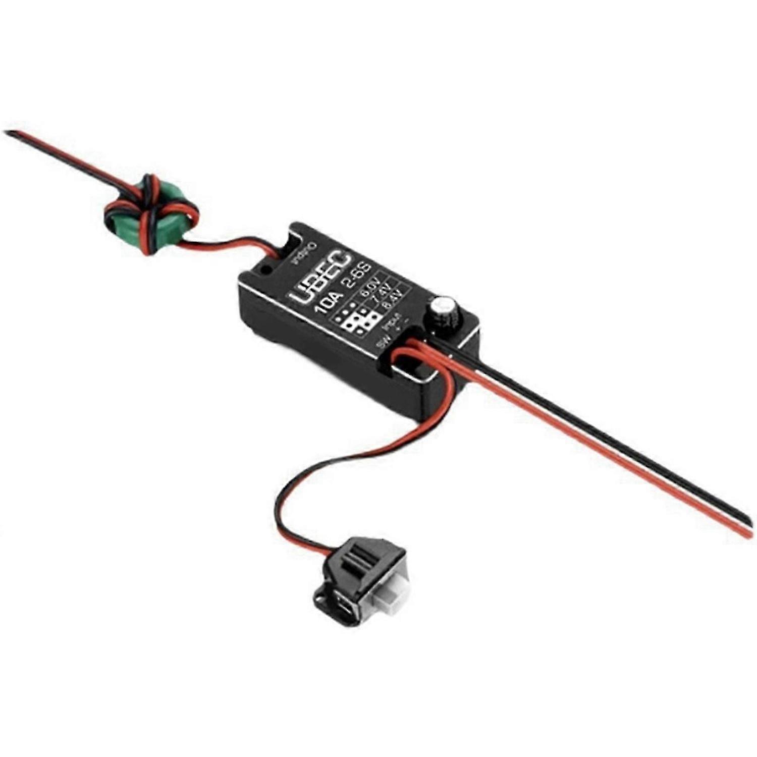 Waterproof UBEC 10A Voltage Regulator Module 2-6S 6V/7.4V/8.4V Adjustable Metal Shell BEC for RC Car