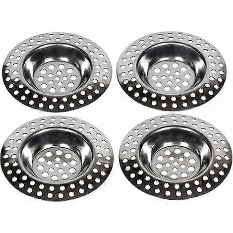 4x ALL DRAINAGE 10g Abflusssieb, Duschsieb aus Edelstahl, schnelles Entleeren von Duschablaufsieb, ir Sieb verhindert Auswaschen, Eas