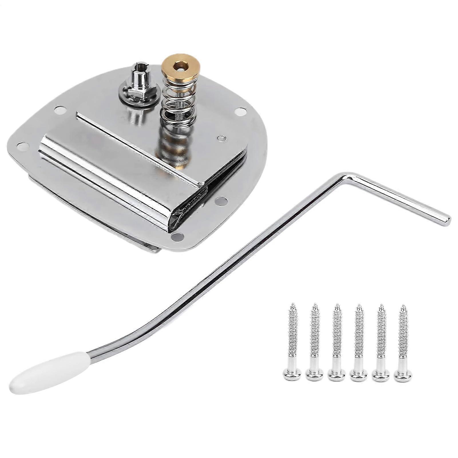 Guitar Tremolo Bridge, Spring Stabilizer, Zinc Alloy Vintage String Retainer Replacement Silver