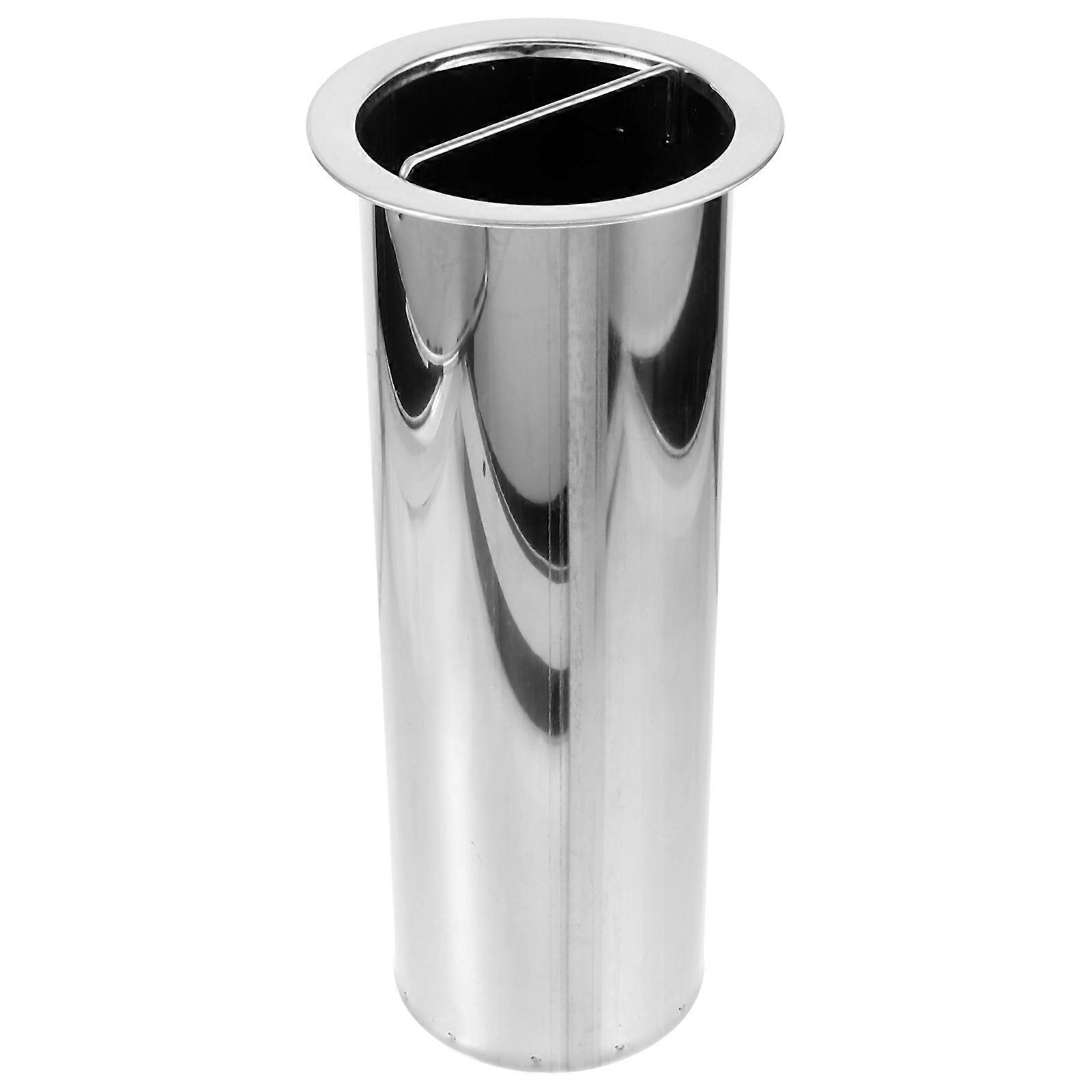 Stainless Steel Skewer Holder Bucket for BBQ, Hot Pot, and Grilling – Durable and Versatile Storage Container for Metal Sticks
