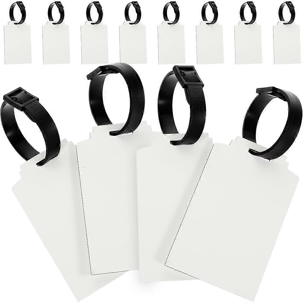 Baggage Identification Tags Diy Blank Board Backpacks Holidays Sublimation 30Pcs