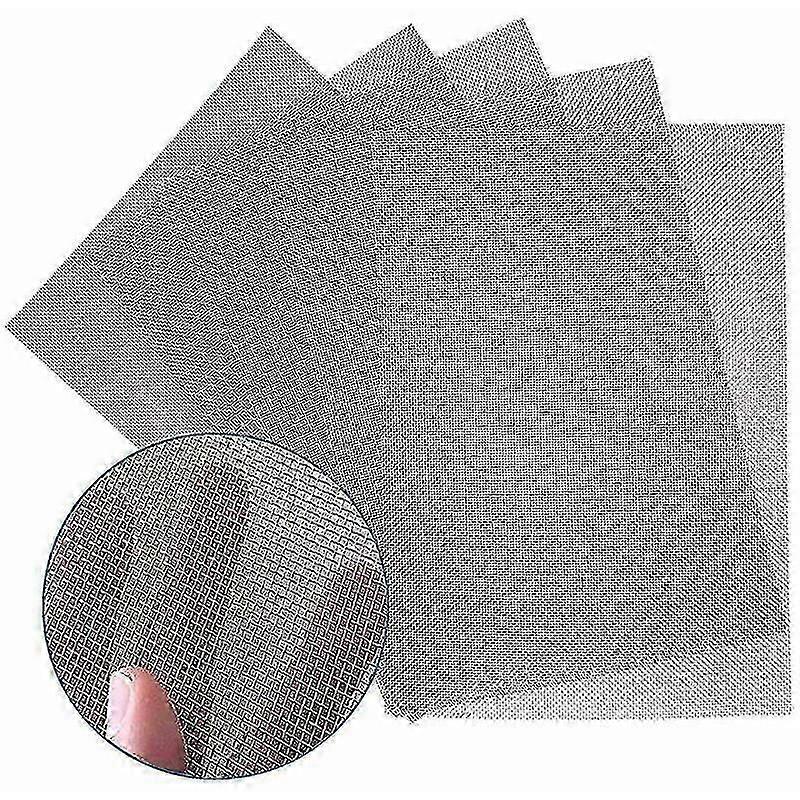 Pakke 304 rustfritt stål nettingtråd, 11,8 x 8,2 (300 x 210 mm) luftnett, 1 mm hull, 20 nett.