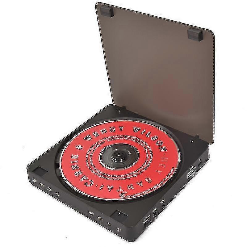 Portable Cd Player Double Headphone Version Contact Button Reproductor Cd Walkman Rechargeable