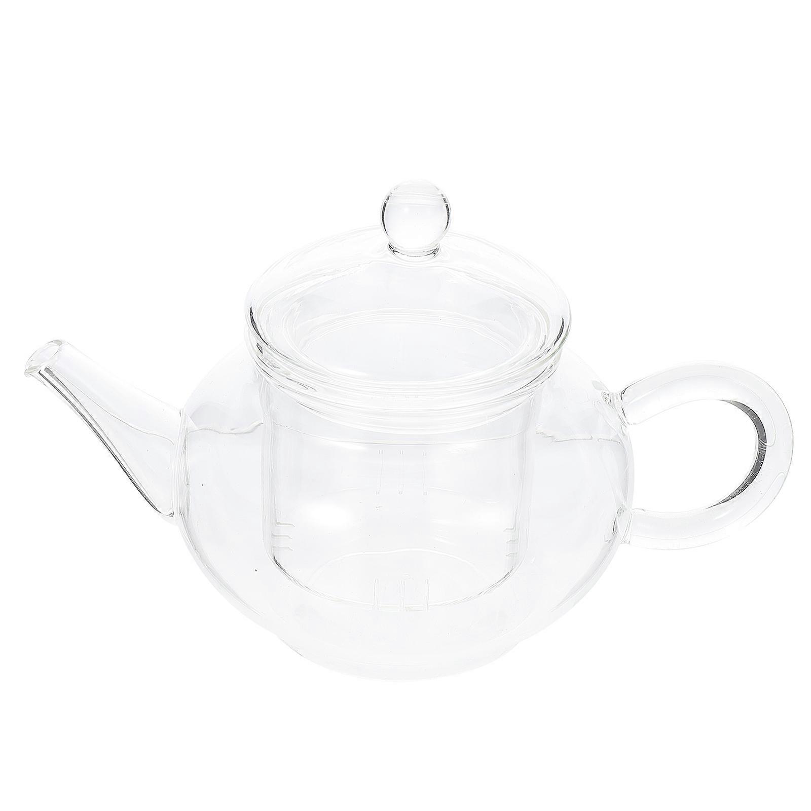 Heat-Resistant Glass Pot with Infuser for Restaurants Round Shape 250ml 1Set