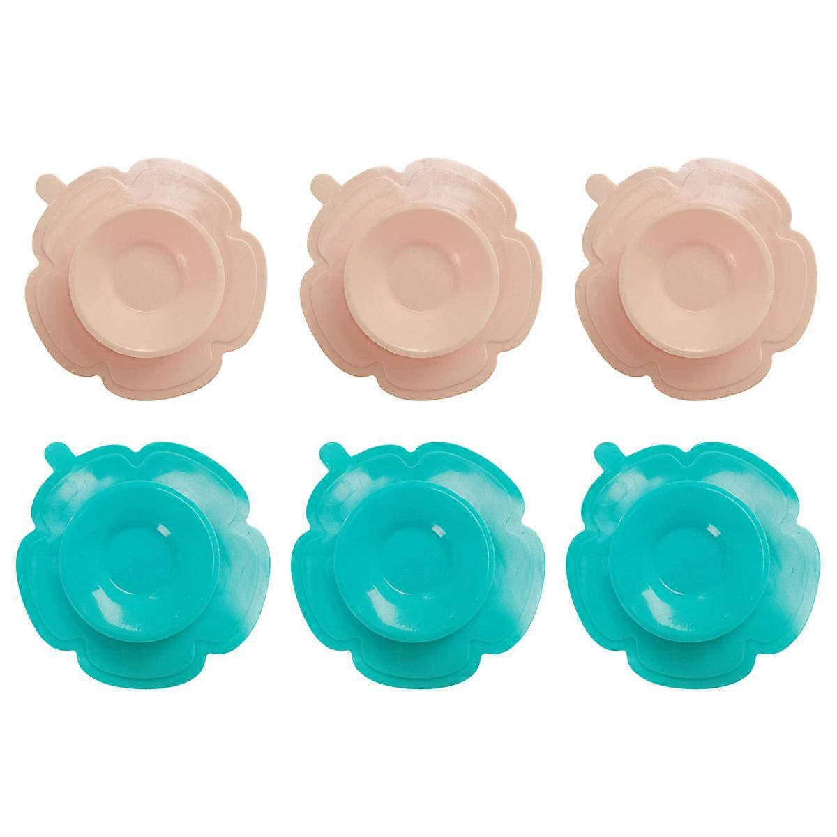 6pcs Suction Plates for Kids Adorable Design, Strong Grip, Creative Tableware for Weaning