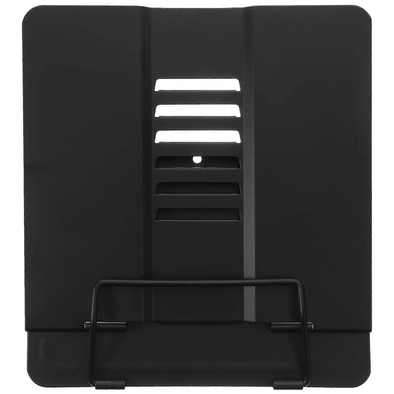 Portable Book Rest Stand Study Support Rectangular Shape Black 22.00X20.00X1.50CM 1Pcs