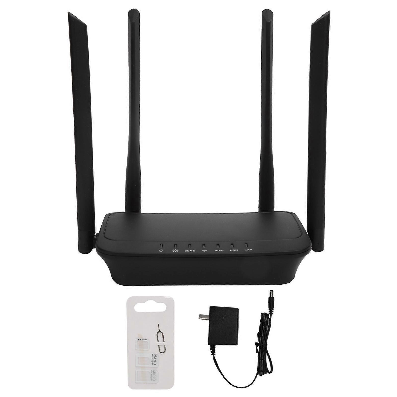 EDUP 4G Wireless Router 300Mbps Signals 360° with Antennas EP‑9531 100‑240V