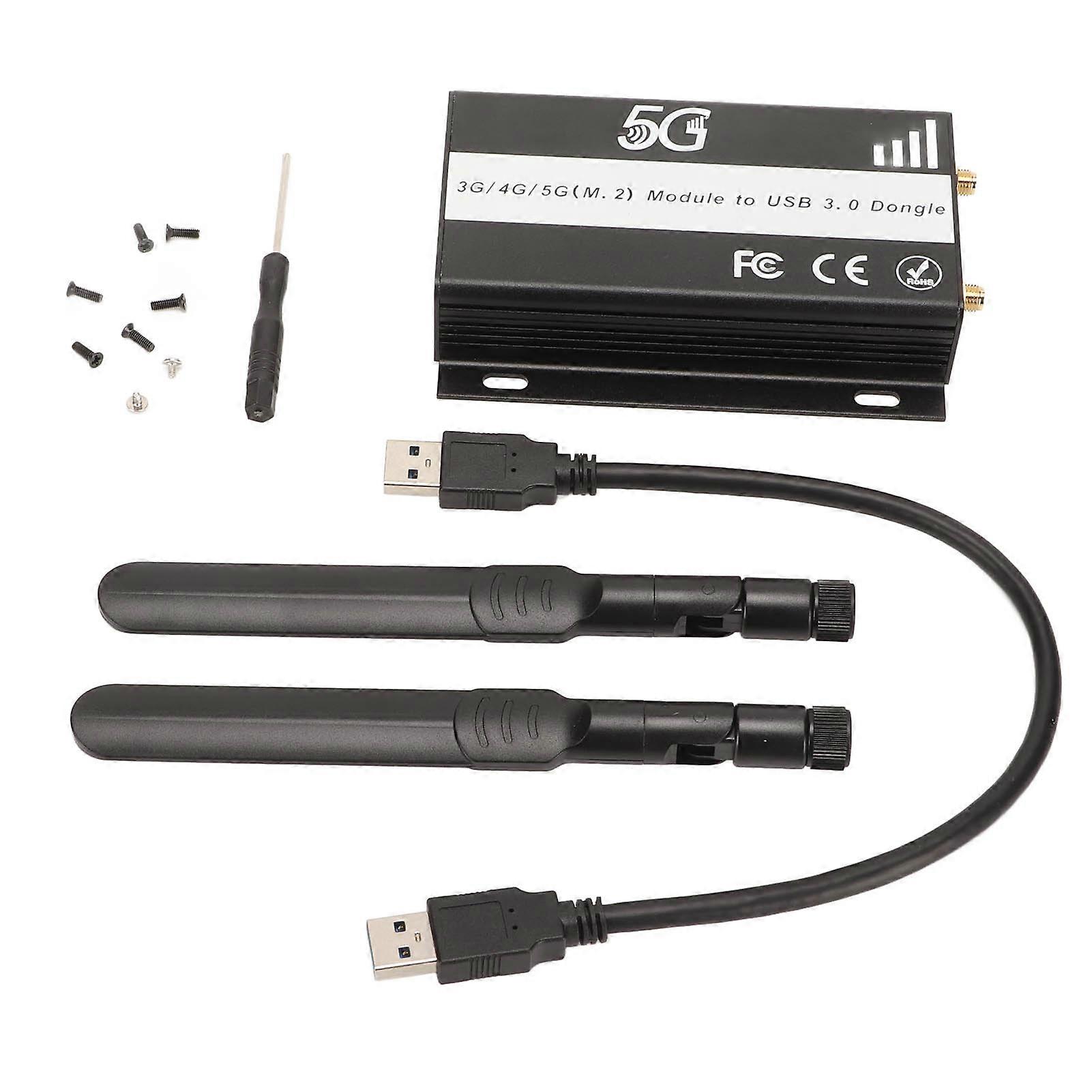 NGFF M.2 Key B to USB 3.0 Support MicroSIM NANO Card Network Adapter with SIM Slot for LTE 4G 5G Modules