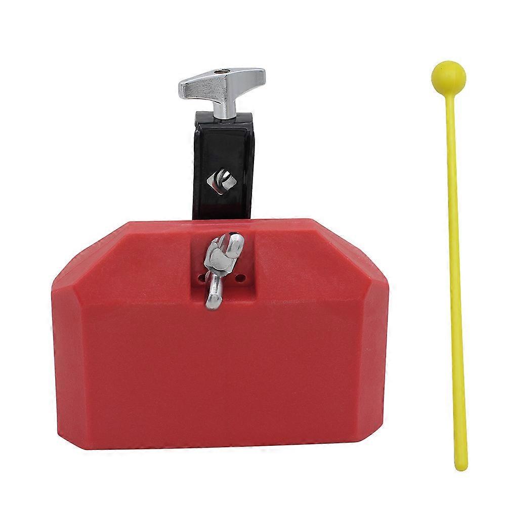Drum Set Add-On Accessory Cow Bell Durable Drum Accessory For Music Practice Square Shape 1Pcs
