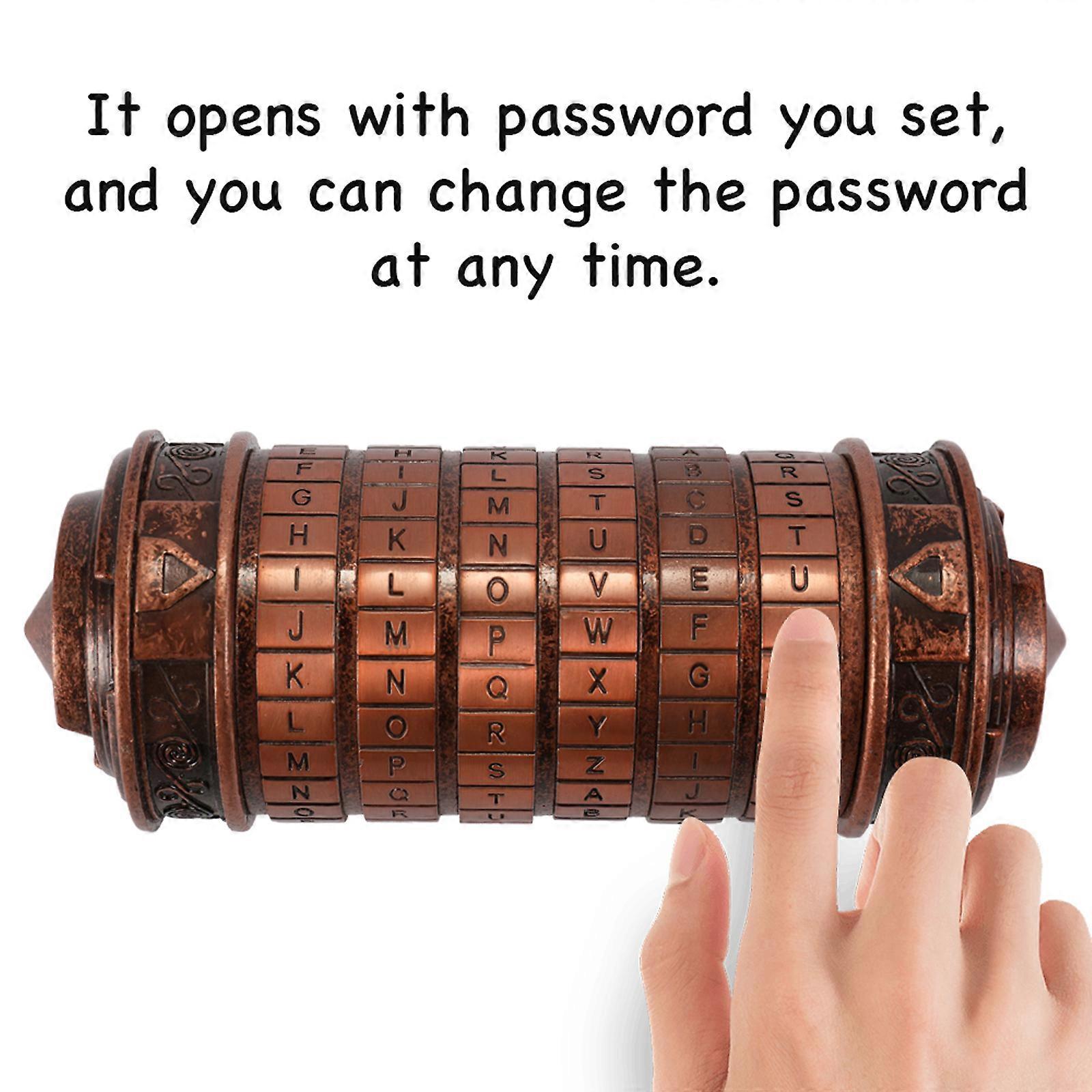 Birthday Valentine Gift Box Cylinder Lockbox Da Vinci Code Alphabet Locks