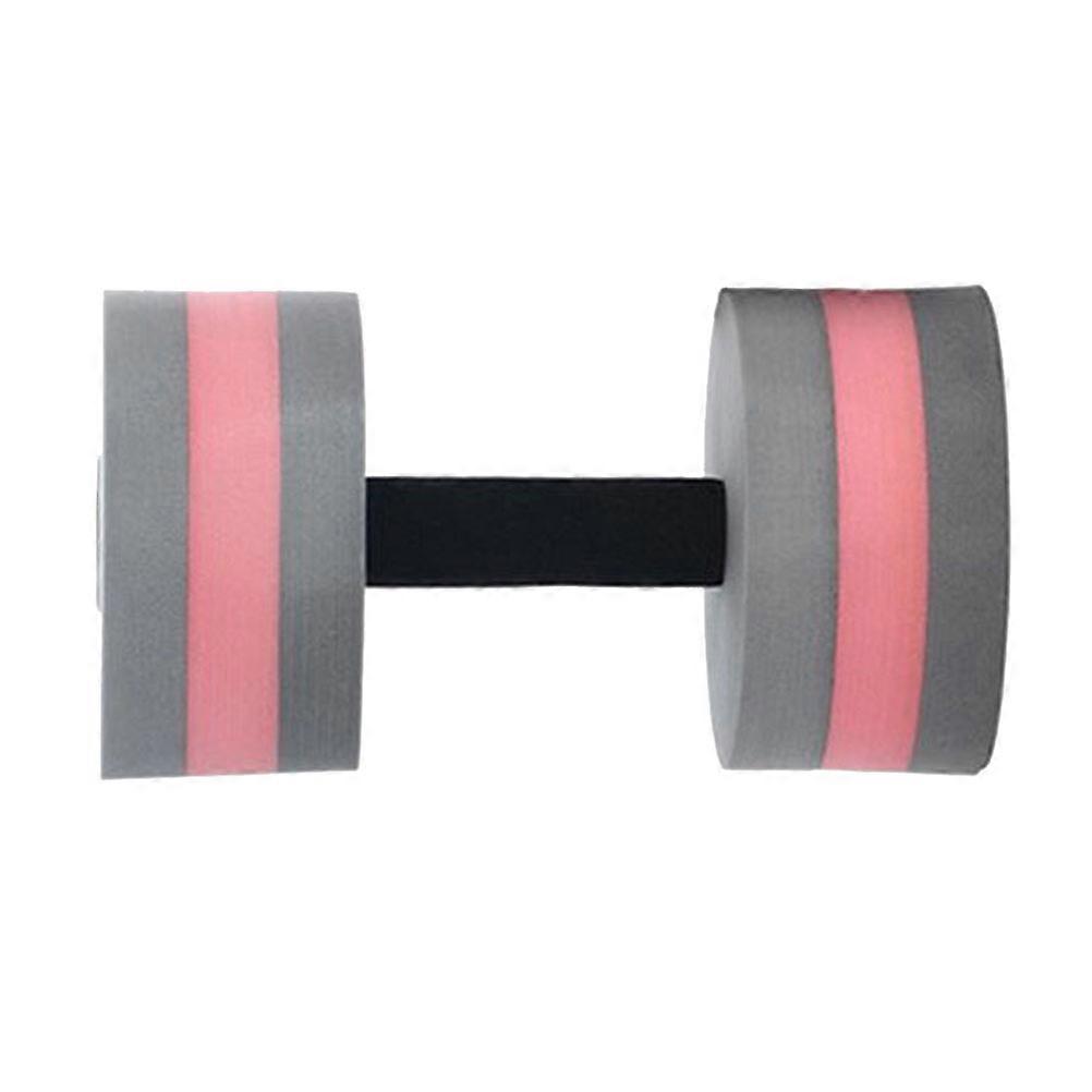 EVA Floating Dumbbell Water Barbell for Fitness Exercise Durable Swimming Equipment for Arm Shoulder Leg Training Gray Red