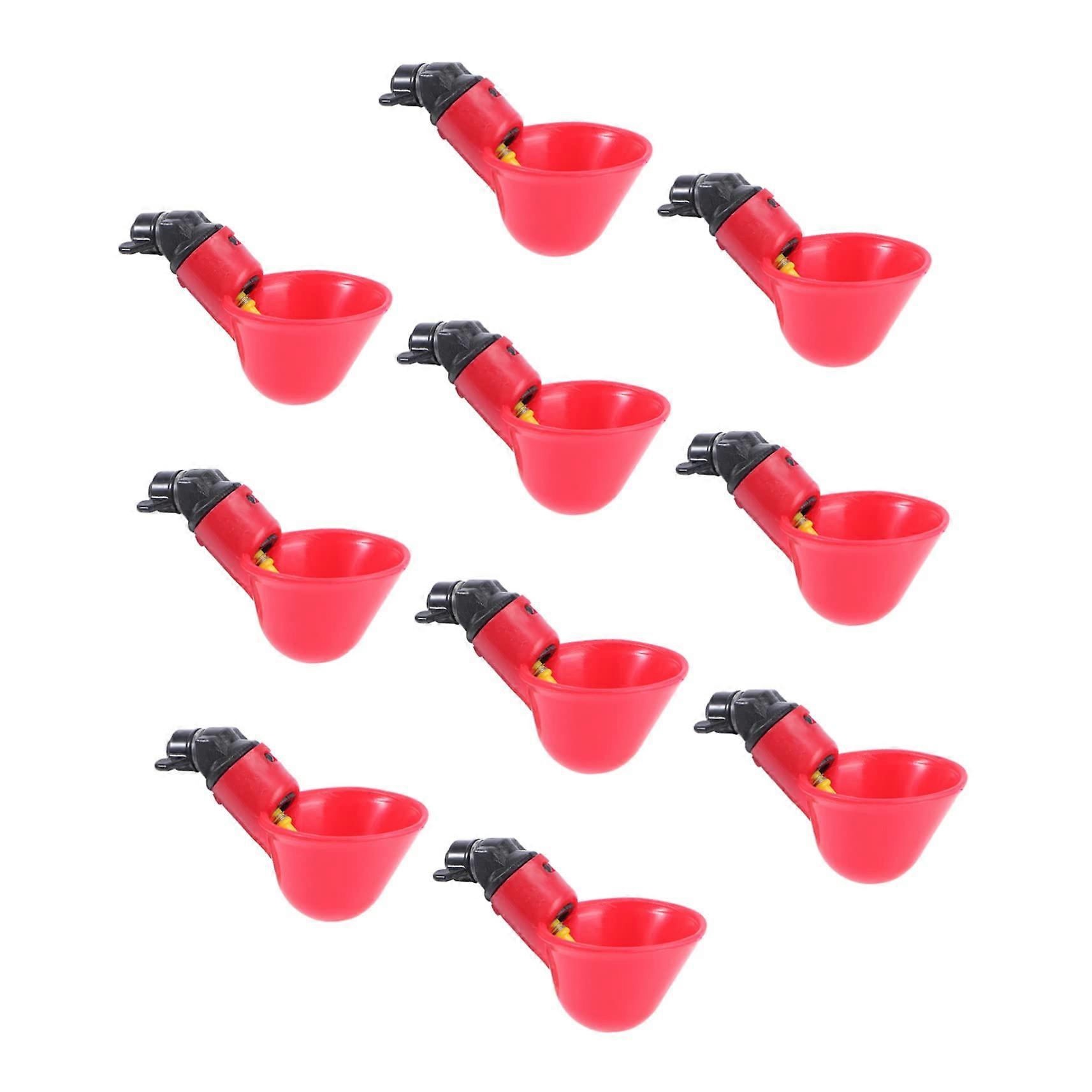 Automatic Water Dispenser for pets pigeon drinker red