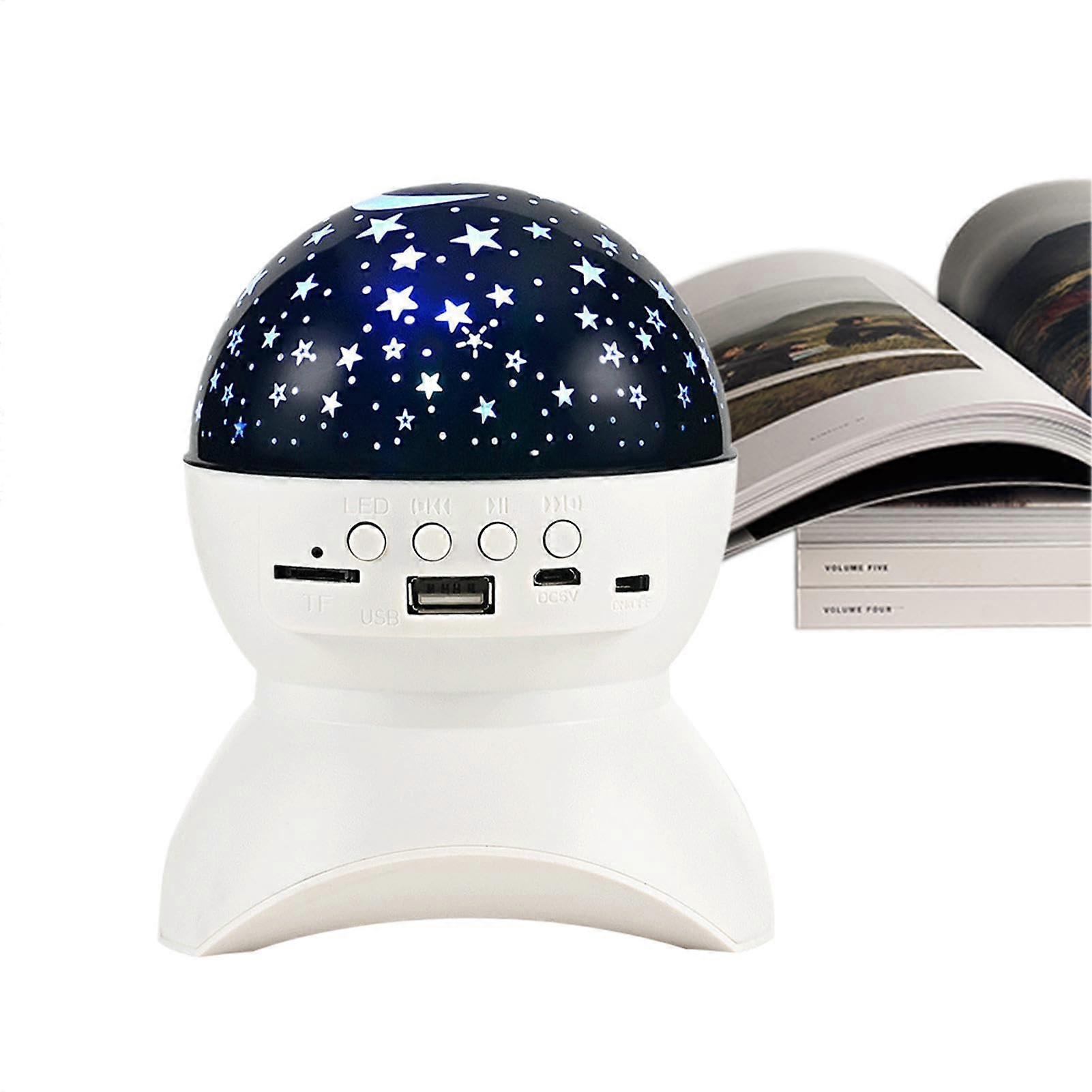 Wireless Charging Speaker Dream Projector Night Light With Starry Sky Lamp, Colorful Projection Speaker For Home Decor