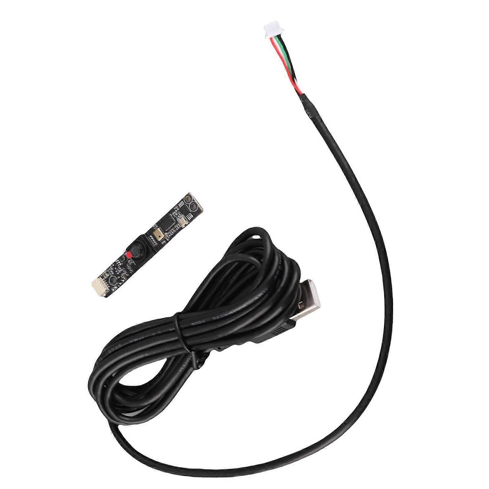 2MP Mini Camera Board HD 1080P 60fps Drive Free Ultrathin PCB Compact USB Camera Module with Microphone for Computer