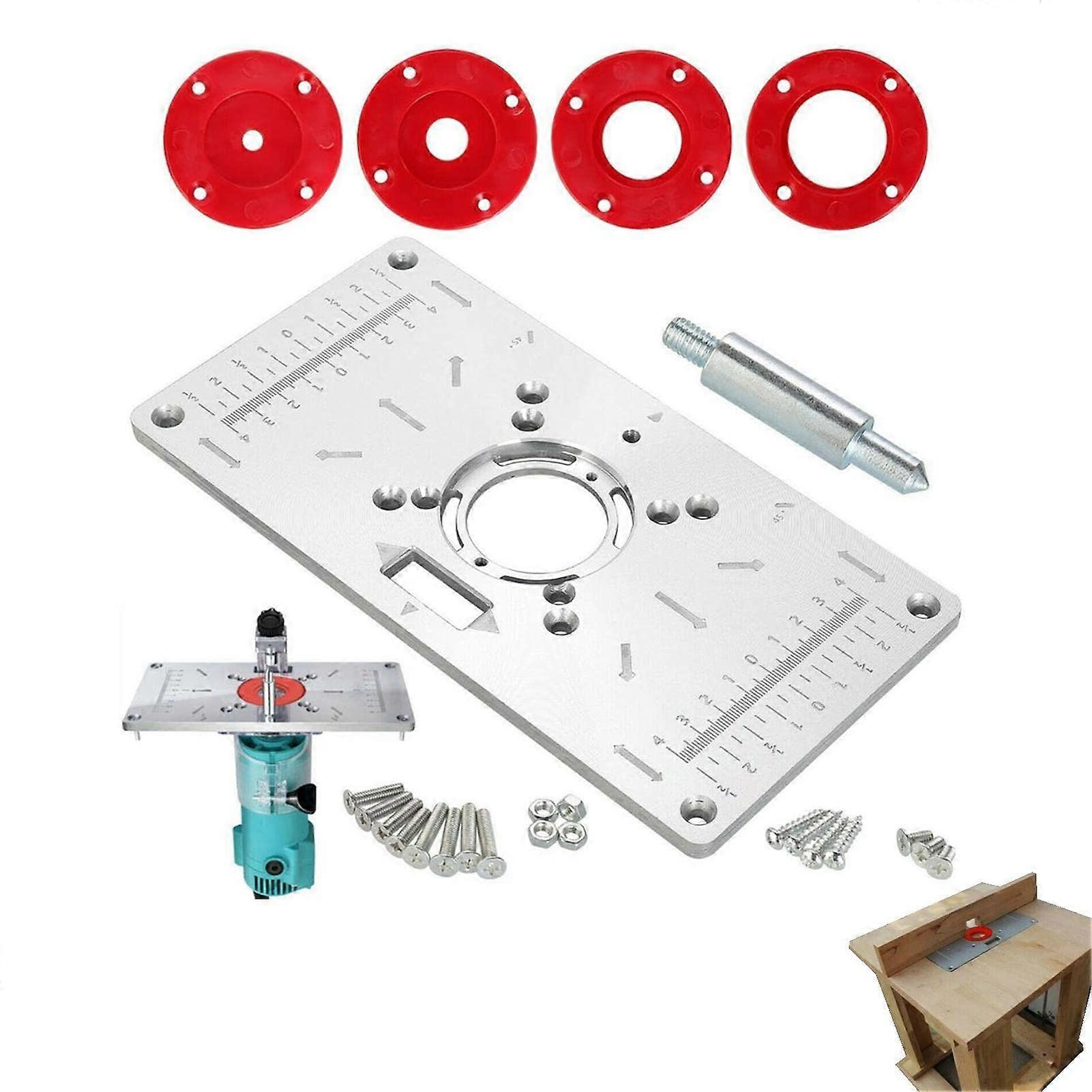 Milling Table Insert Plate, Table Insert Mounting Plate Wood Tools Trimming Milling Machine