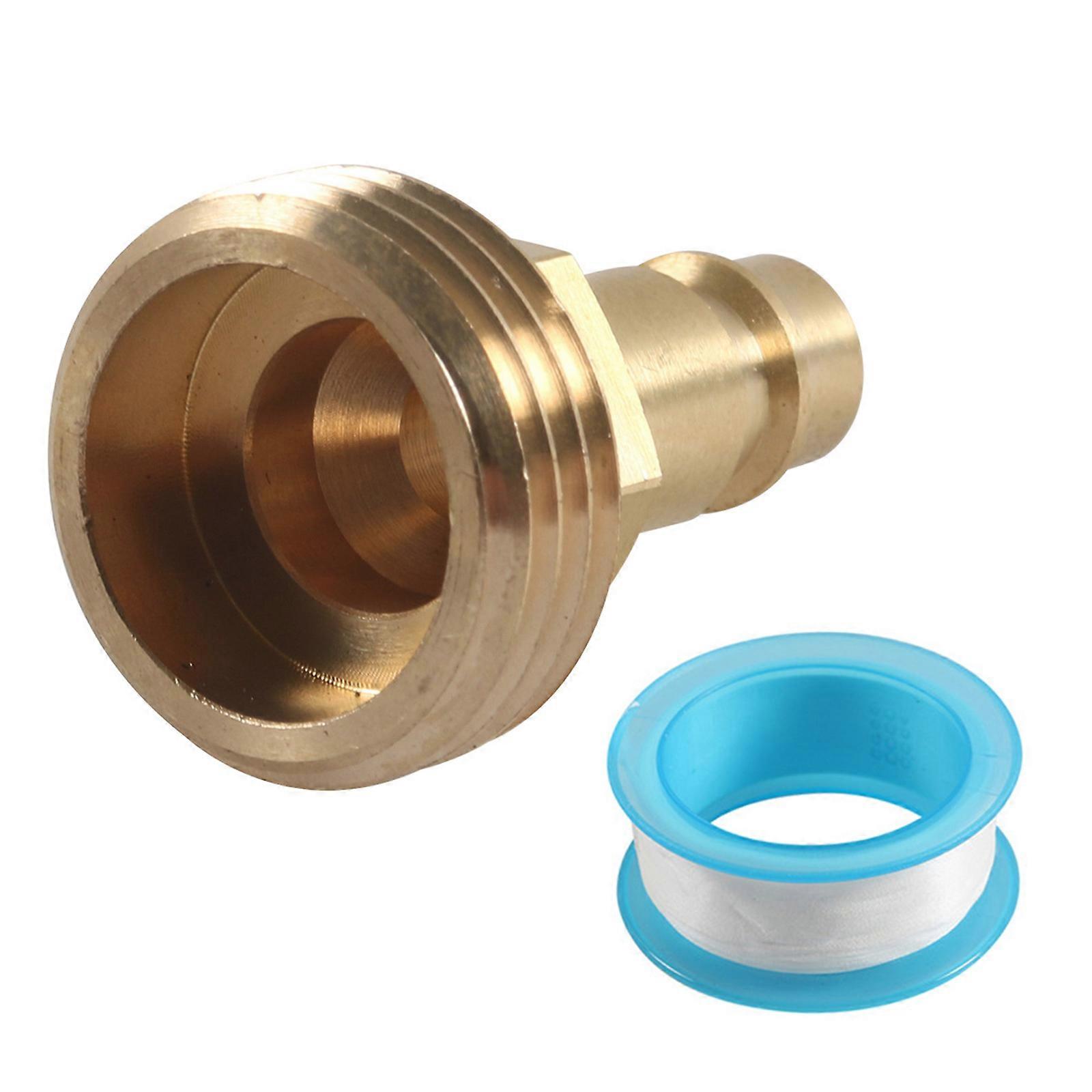 Quick Connection Hose Fittings 3/4inch Threaded Brass Connector Metal Hose Adapter Metal Quick Connector for Garden Use Multicolor