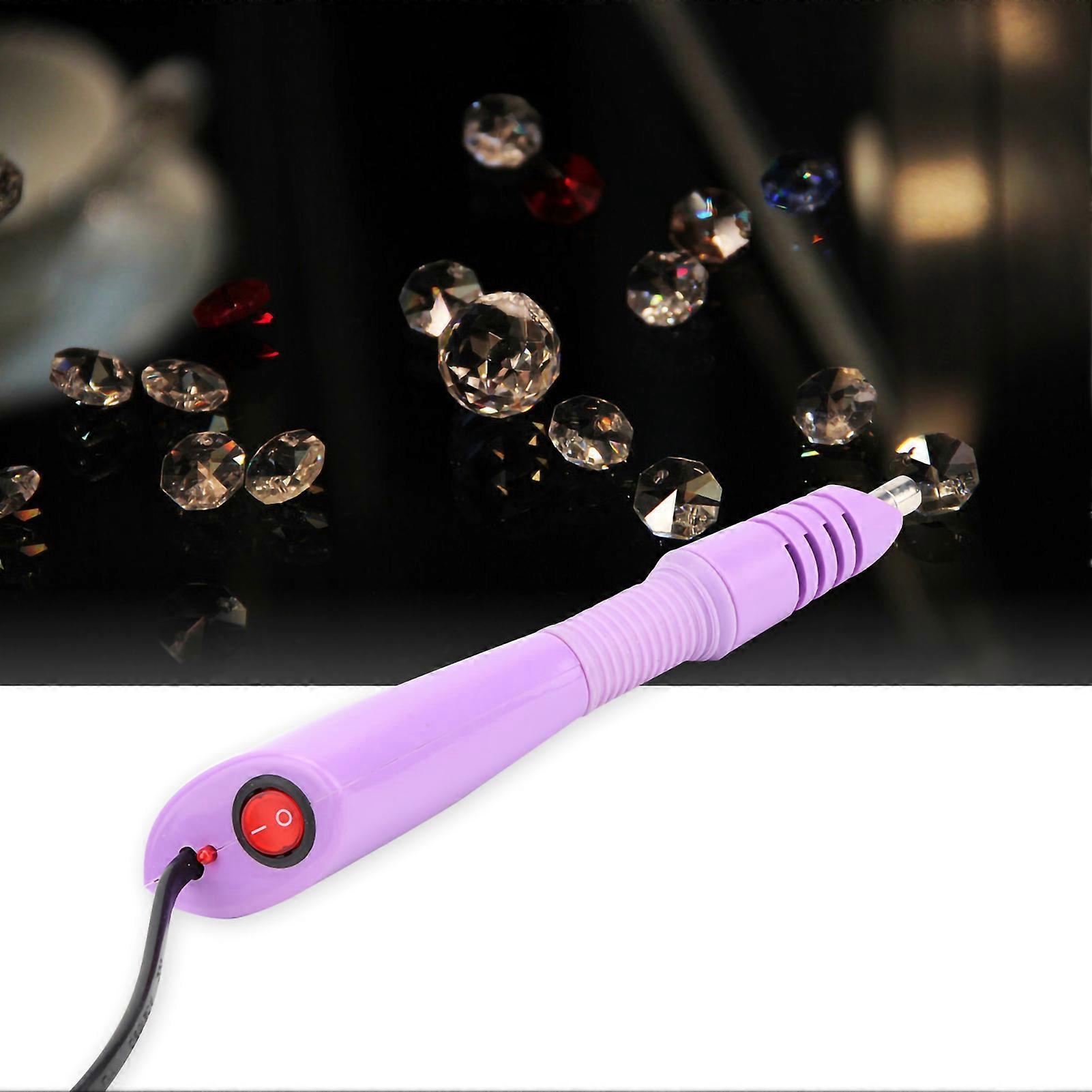 Hot Fix Drilling Machine Pen Point Rhinestone Applicator Fast Heated DIY Tool