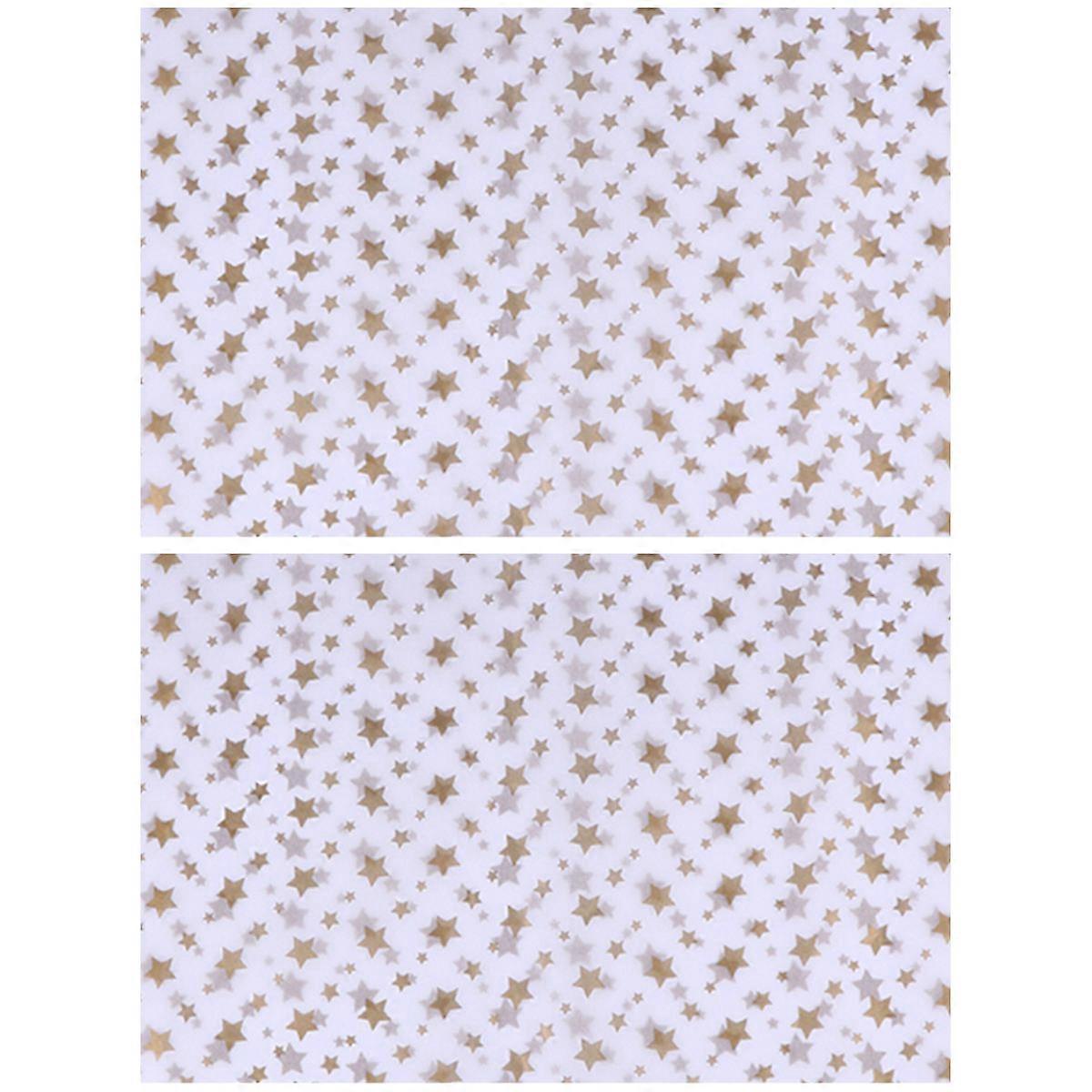 20 Sheets 1 Bag Wrapping Paper Beautiful Bouquet Wrapping Paper (Golden 1)
