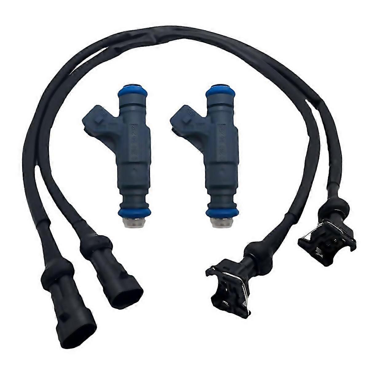 For 2pcs Fuel Injector With Pigtail Harness For Rzr