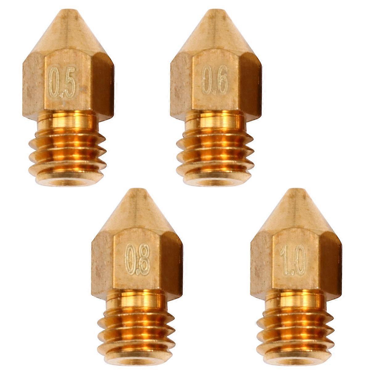 24pcs Brass Printer Nozzles Set for Smooth Printing – Includes Extruder Head and Accessories