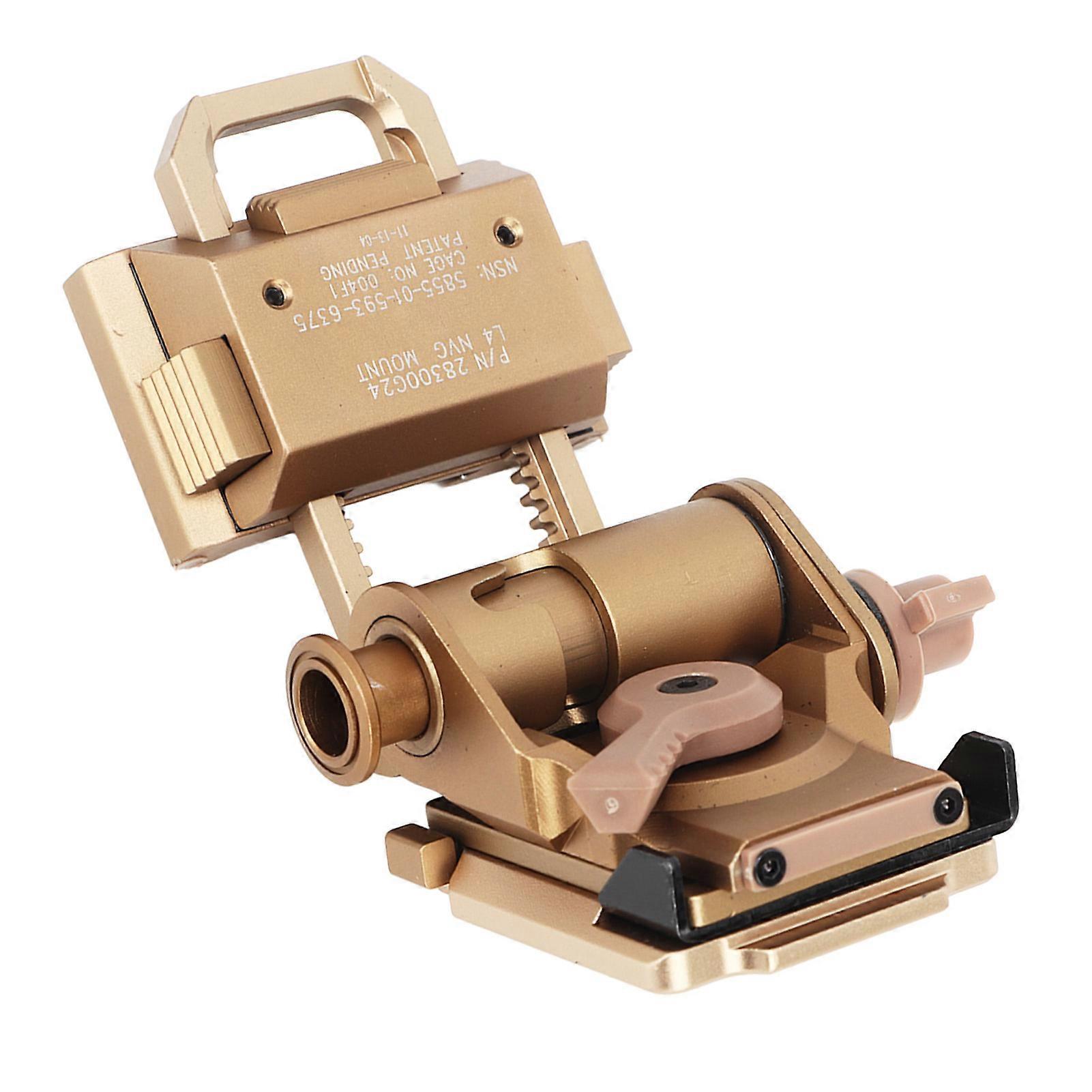 Night Vision Goggles Bracket Golden Aluminium Alloy Helmet Mount Device Support Adapter for PVS15 PVS18 GPNVG18 