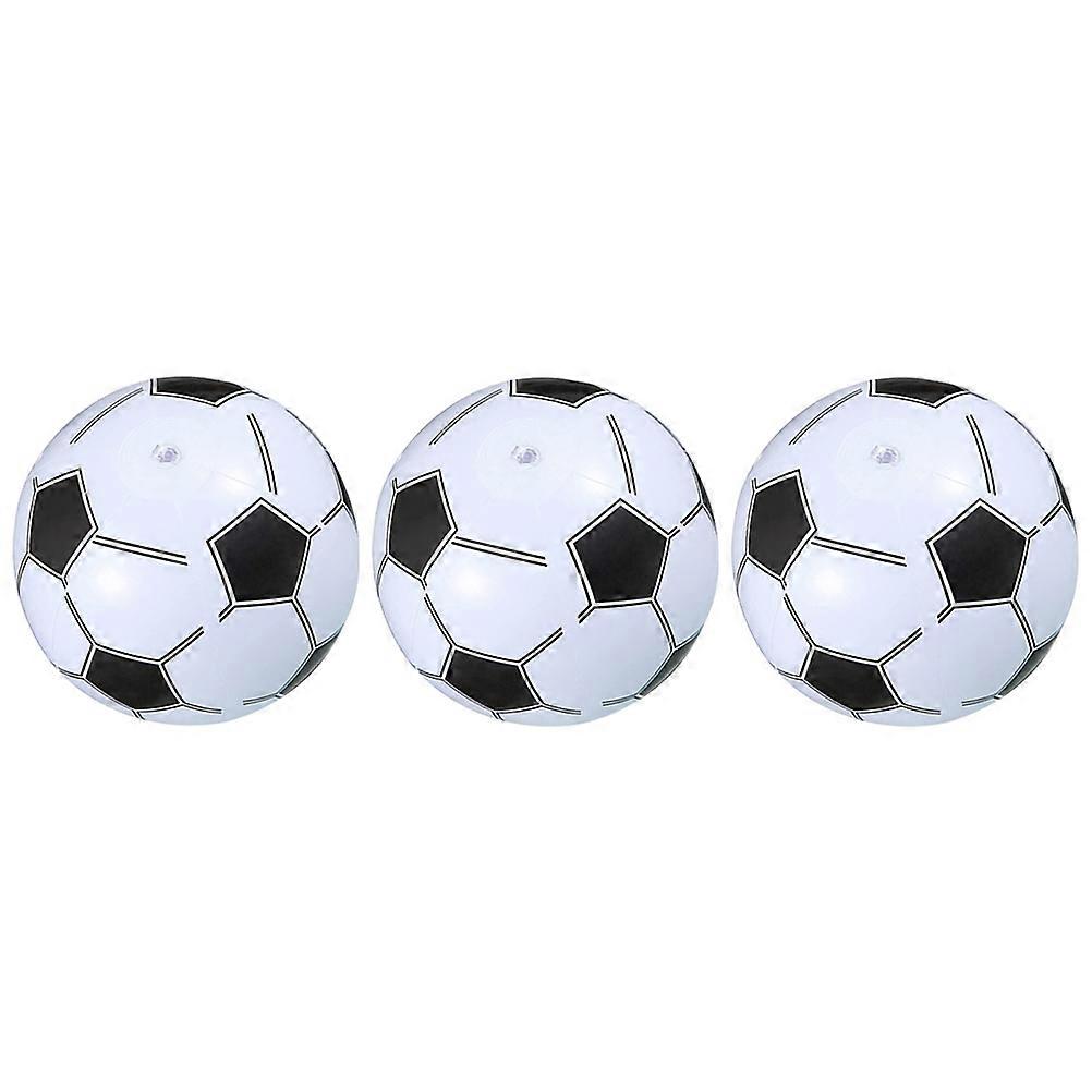 Durable Inflatable Beach Ball Set for Kids PVC Sports Design Ideal for Summer Fun 3Pcs for Fan Gear