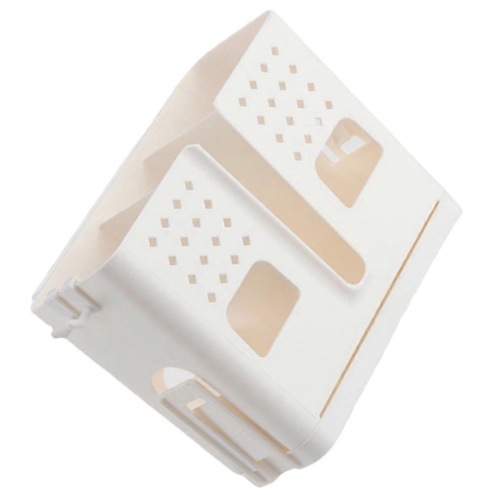 White PP Material Chopstick Holder with Drain Holes for Kitchen Utensils Storage and Drying 5.9 Inches