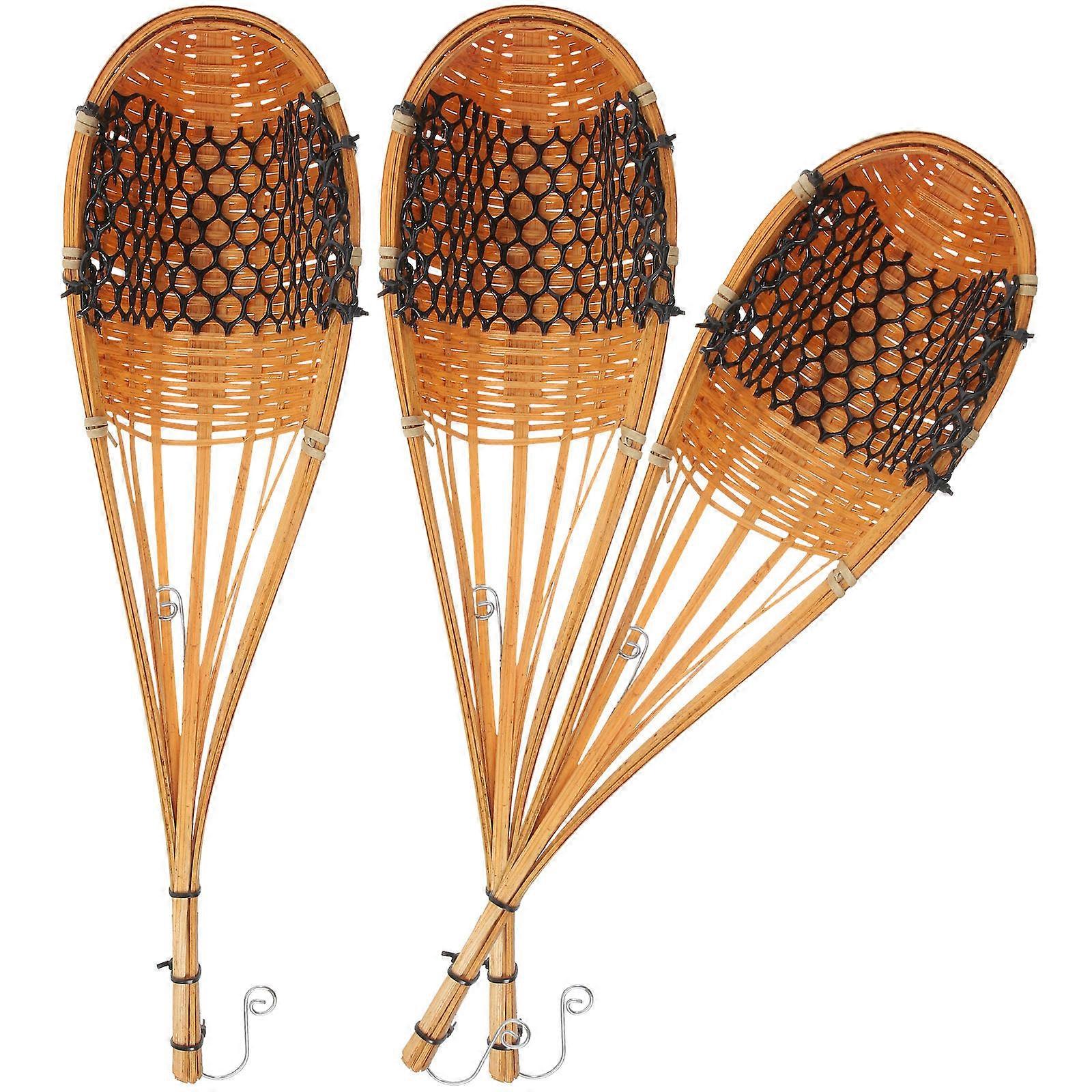 Here's a polished product description for your **3pcs Hanging Woven Planters Durable Bamboo Baskets For Plants, Space Saving Planting Containers For