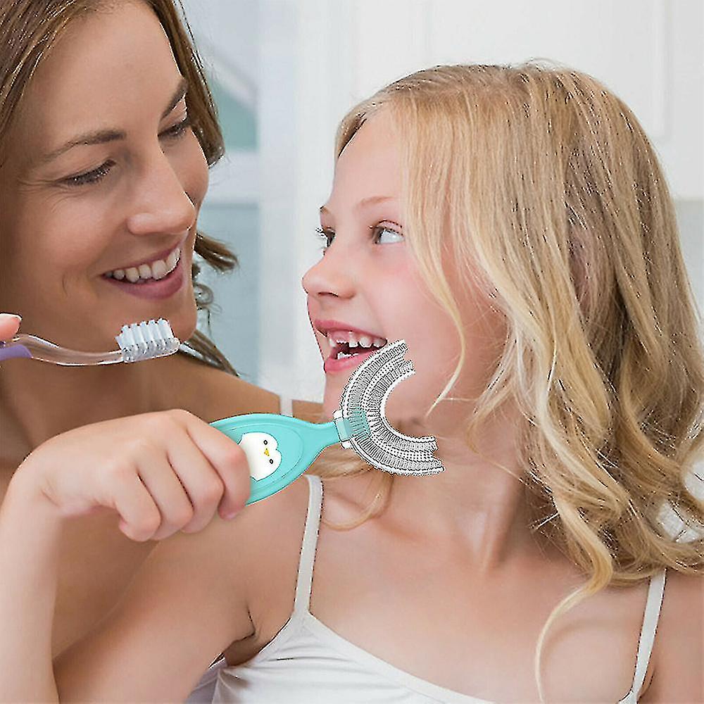 Childrens Soft U-shape 360 Thorough Cleansing Toothbrush For Ages 2~12