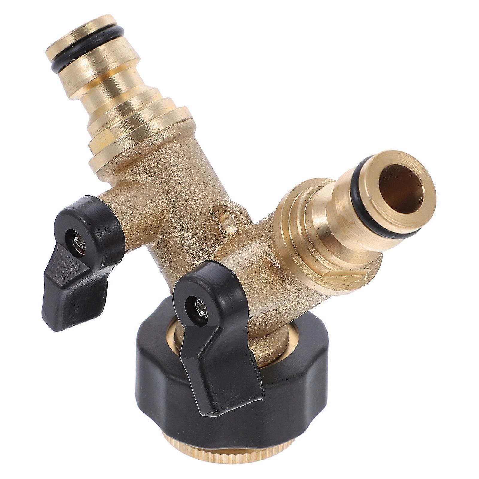 Copper Faucet Adapter Hose Connector for Washing Machine, Irrigation Diverter, Leak Proof, Easy Installation, Durable Home Supply