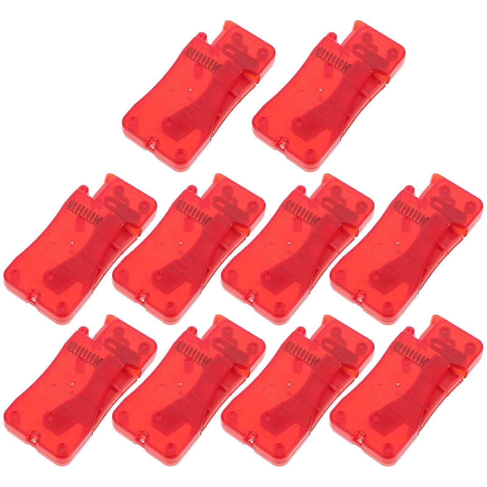 Thread Inserting Tool Machine Needle Threader String Replacement Plastic 2.83X1.38X0.39IN 10Pcs