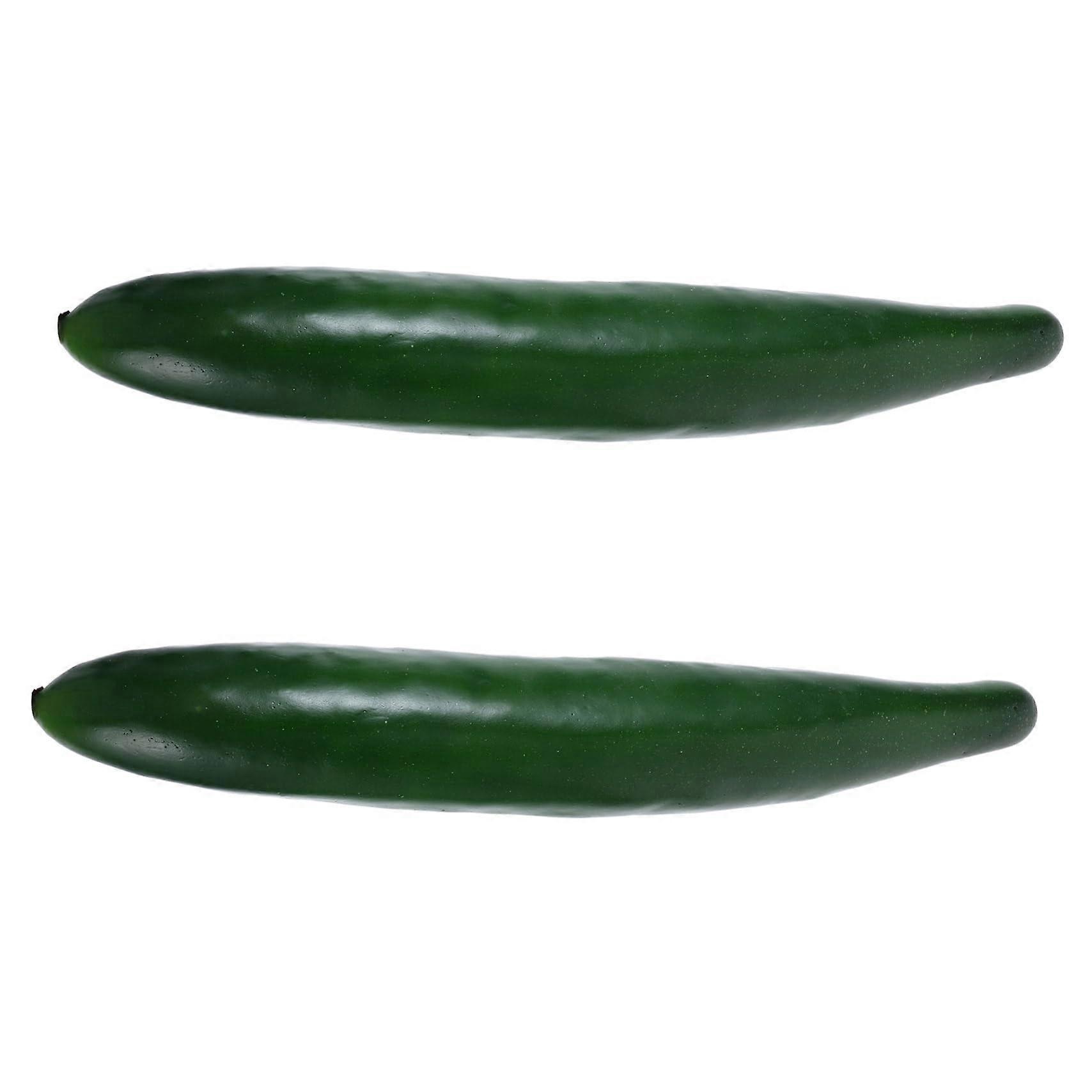 Lifelike Cucumber Models for Creative Photo Props