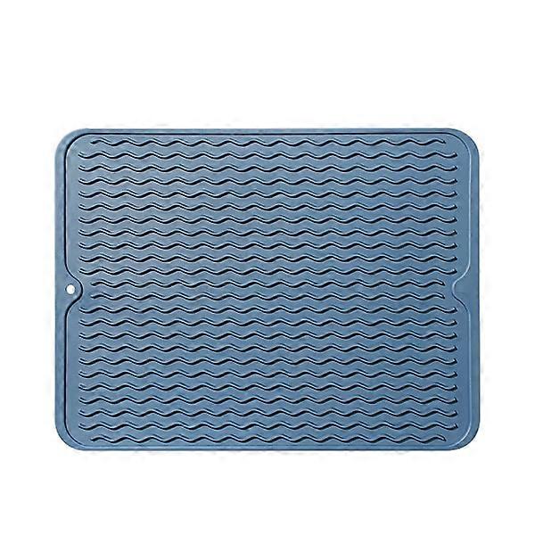 Silicone drying mat, large dish drying mat non-slip heat insulation