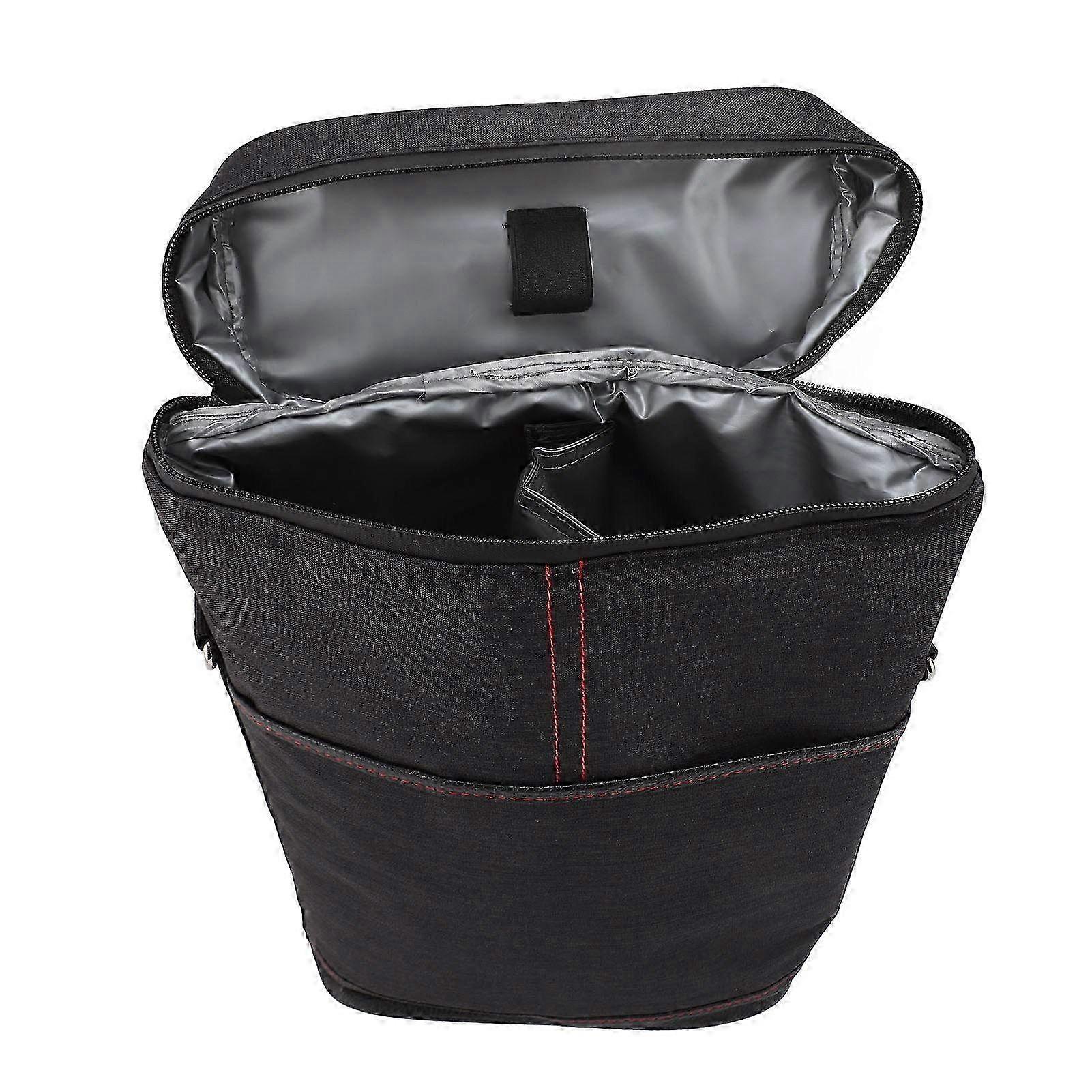 Leakproof Insulated Wine Cooler Bag for 2 Bottles - Portable Padded Carrier with Adjustable Shoulder Strap & Handle for Travel, Black