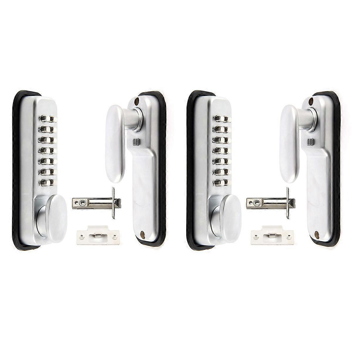2X Digital Push Button Door Lock Key Pad Code Combination Access Mechanical Keyless