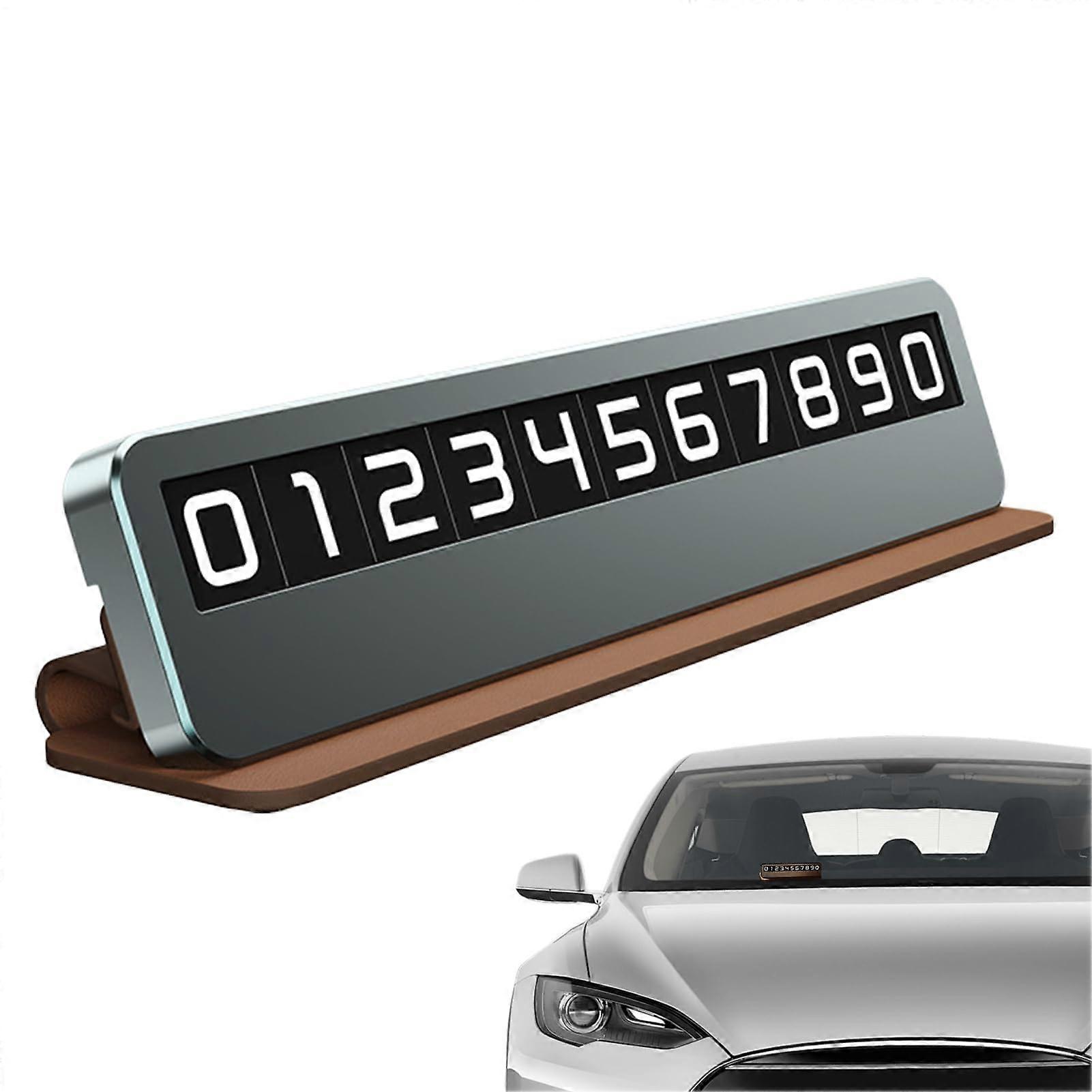 License Plate – Mobile Phone Display, Windshield License Plate  Dashboard Display Board