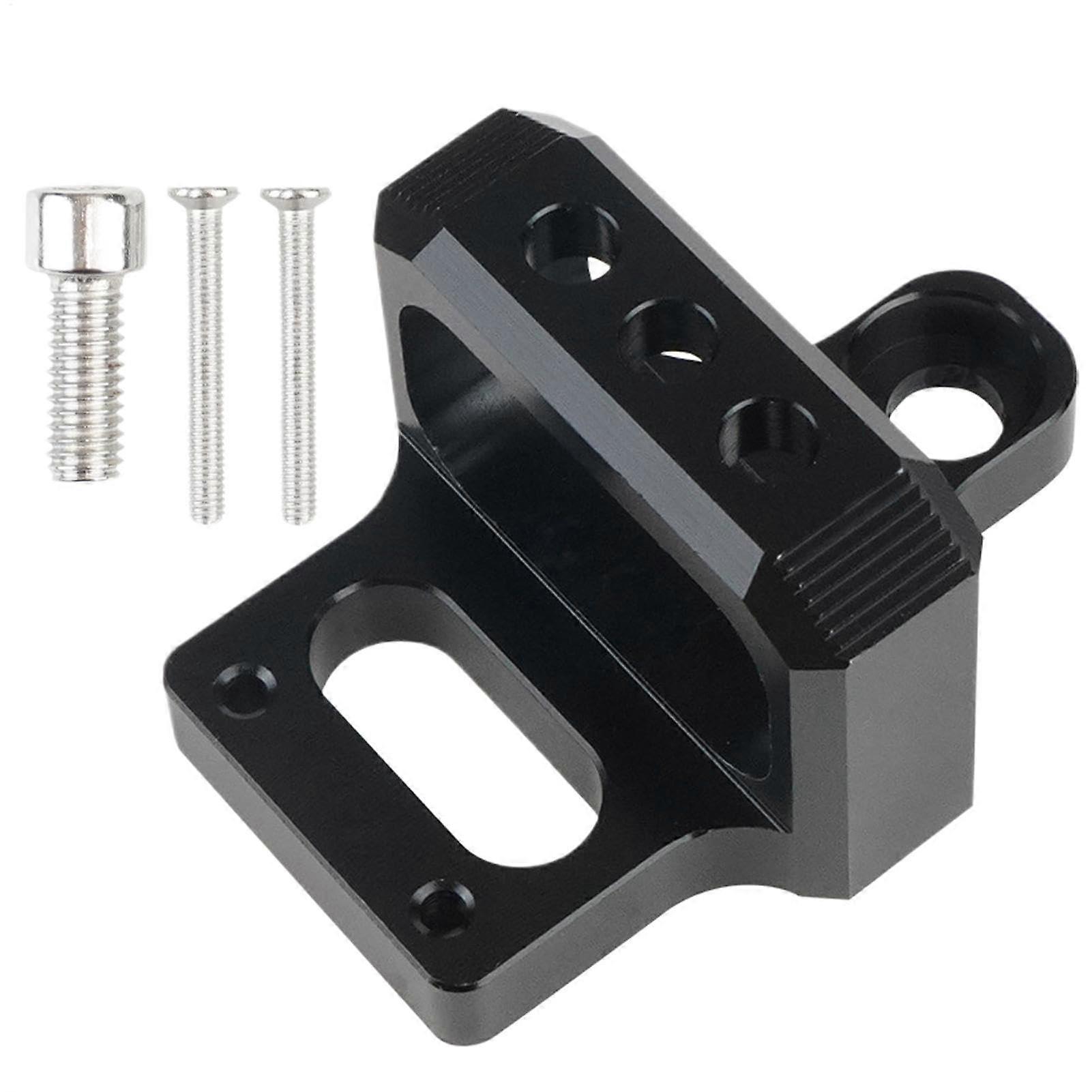 Billet 3 Port Solenoid Valve Mounting Bracket for Boost Controller - Black Aluminum Boost Control Solenoid Mount