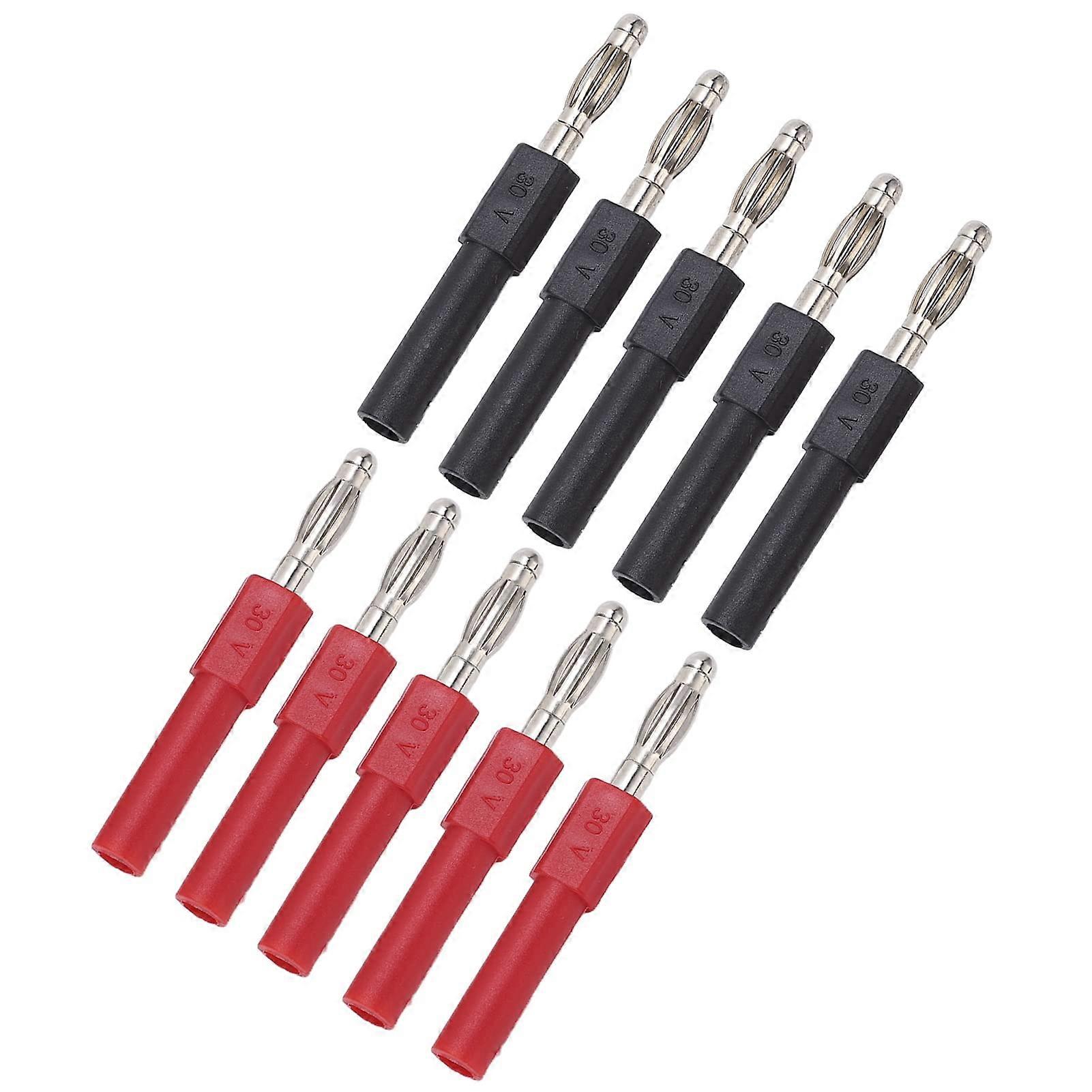 Banana Plug Connector 5-Set J.20012 4 Mm Male To 2 Mm Female Adapter For Multimeter Test Probes