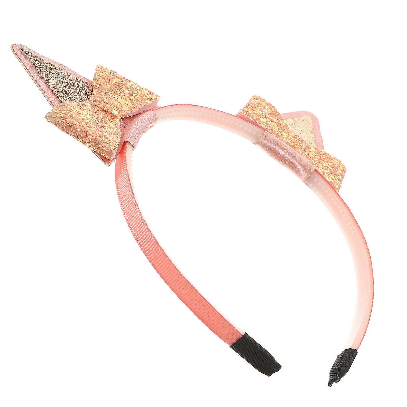 Adorable Headband for Kids with Sequin Cat Ears, Suitable for Various Occasions and Themes