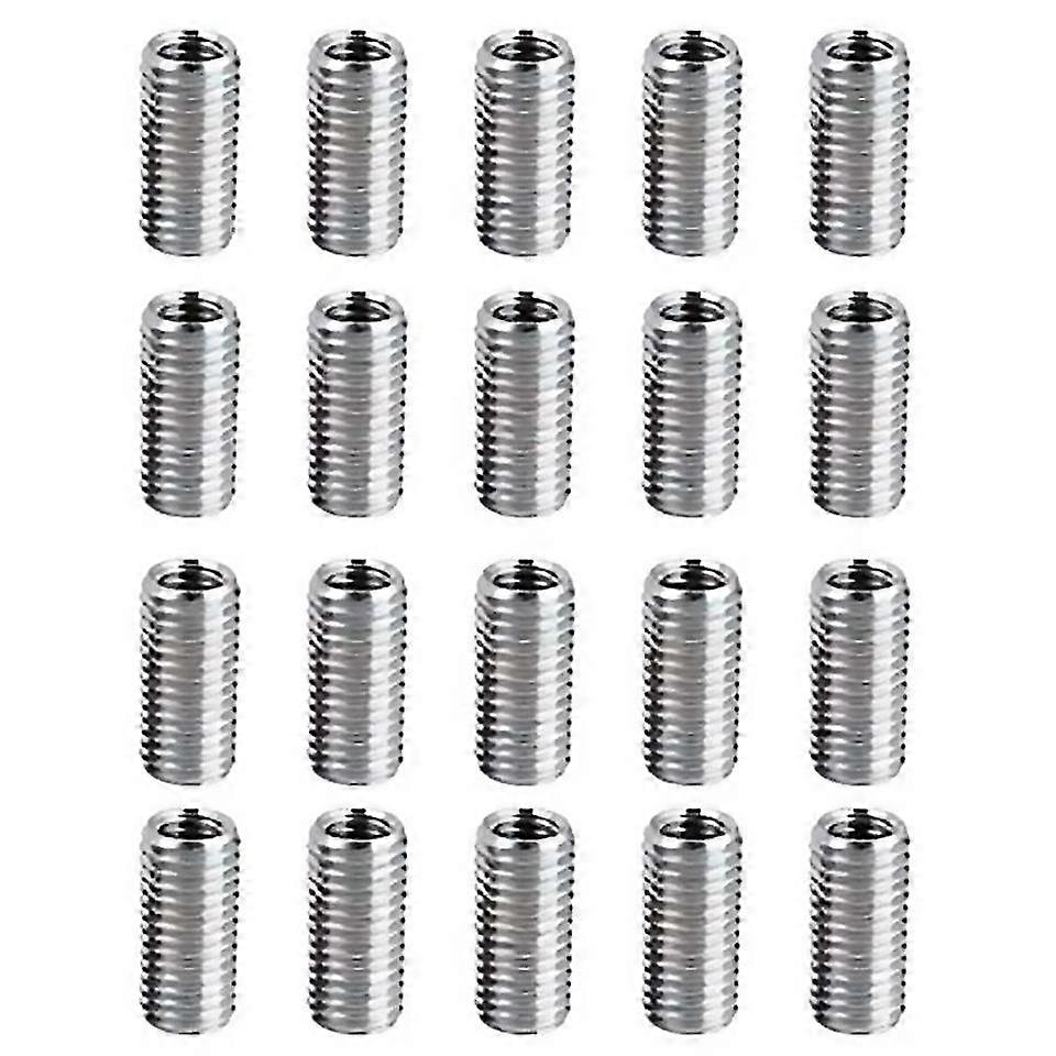 20 Pcs Thread Reducing Nuts M8 Male To M6 Female Thread Screw Sleeve Bolt Conversion Nuts Threaded