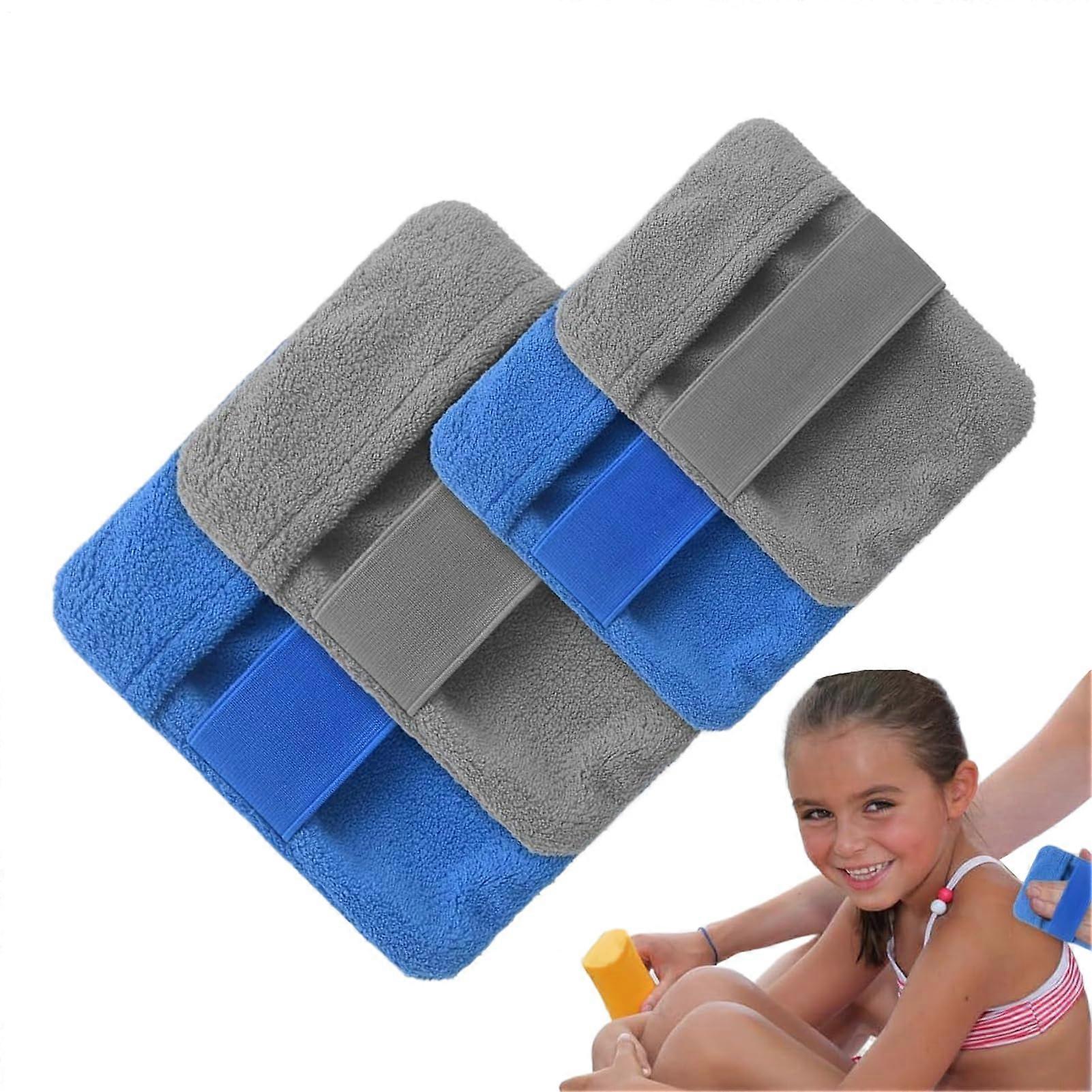 Sandbox for, 4 pieces of sand cleaning cloths soft portable accessories for adults, camping, bag with powder