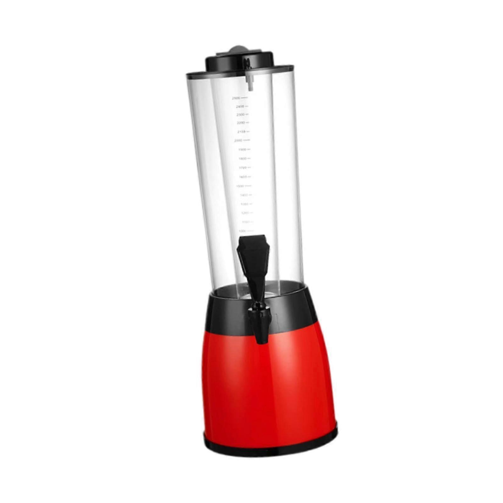 Refreshing Beer Tower Tap 5L Capacity with Cooling Tube - Red Color, Suitable for Home Parties and Events