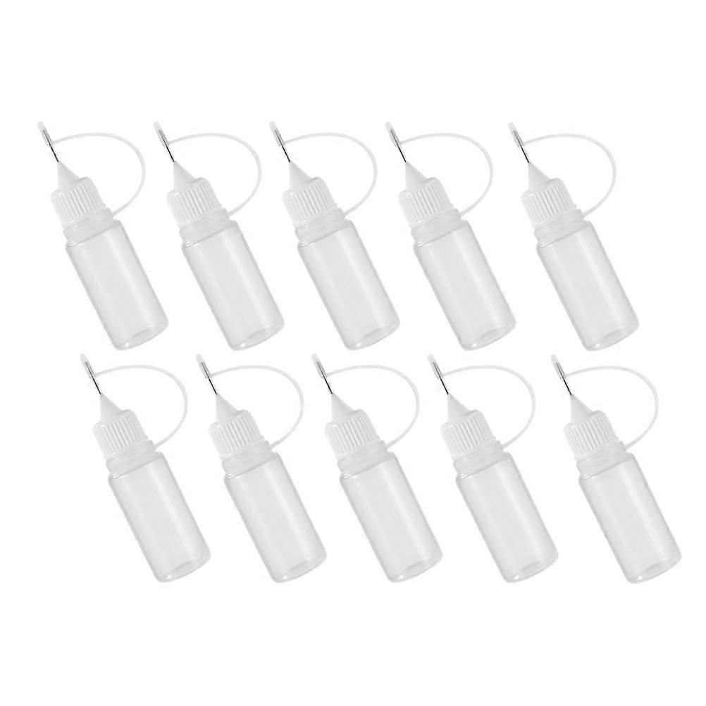 Transparent PE Squeeze Bottles with Precision Tips for Storage 20 Pcs 5ml