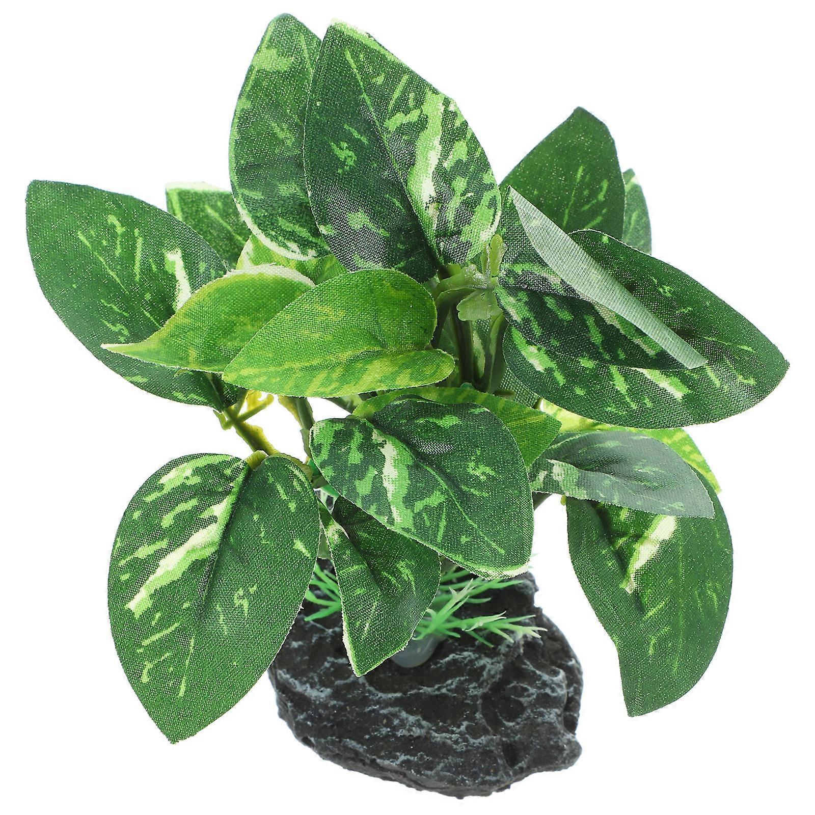 Decorative Aquatic Plants for Aquarium Use Goldfish Hide Plant 6.8x4.5x10cm Effective 1 Set