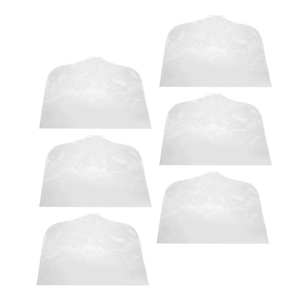 Transparent PVC Clothes Cover for Storage Use Simple Reliable and Reusable 6 Pieces
