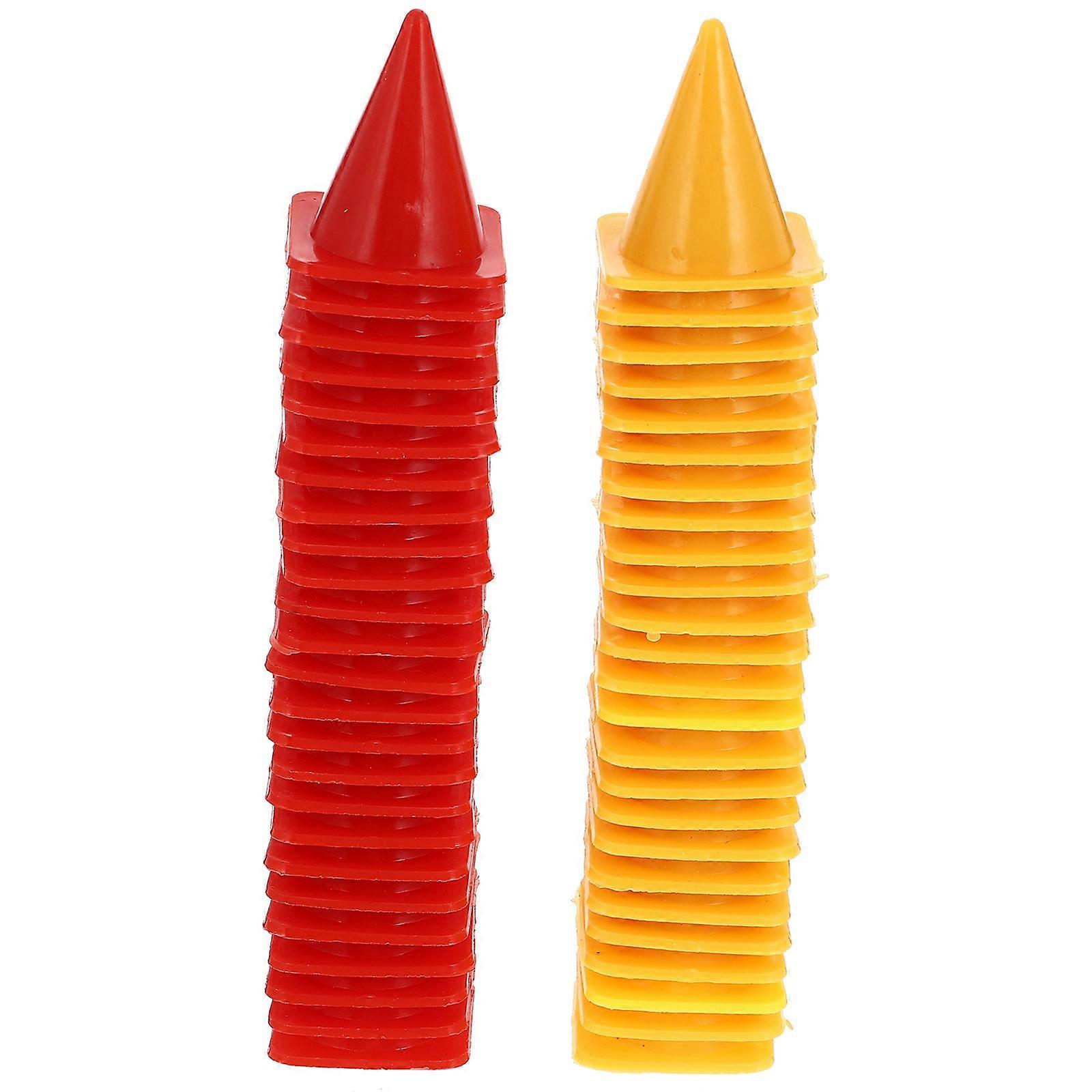 Driving Cones For Training 50Pcs Educational Cones Traffic Sign Toys Mini Shape For Imagination Development